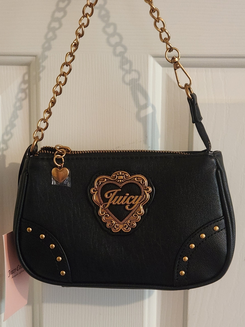 Juicy Couture Black Juicy Era Wristlet NWT